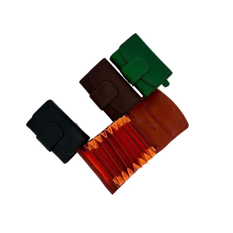 Accordion Card Holder With Button