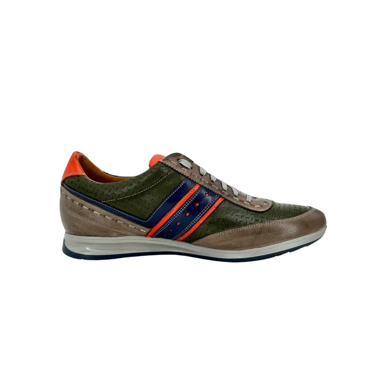 Albert 9 – Green And Gray Low Sneaker