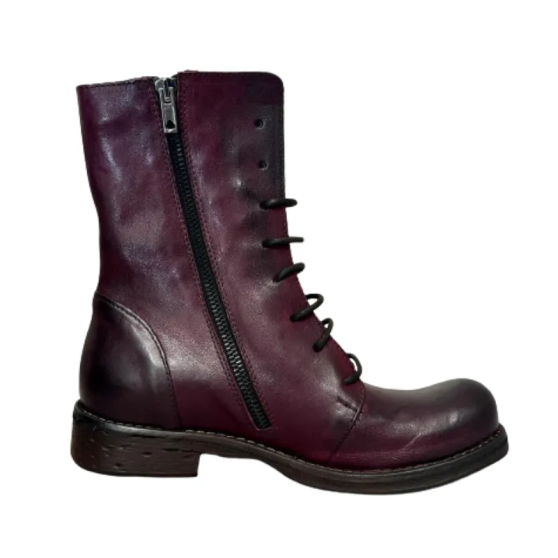 Amphibian In Burgundy Dipped Leather Blake Stitched