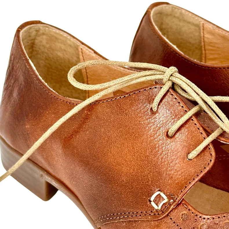 Artisan Lace-up In Dipped Leather Camarri 1916