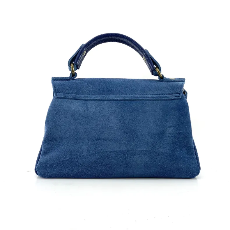 Bag With Fringes And Suede Shoulder Strap