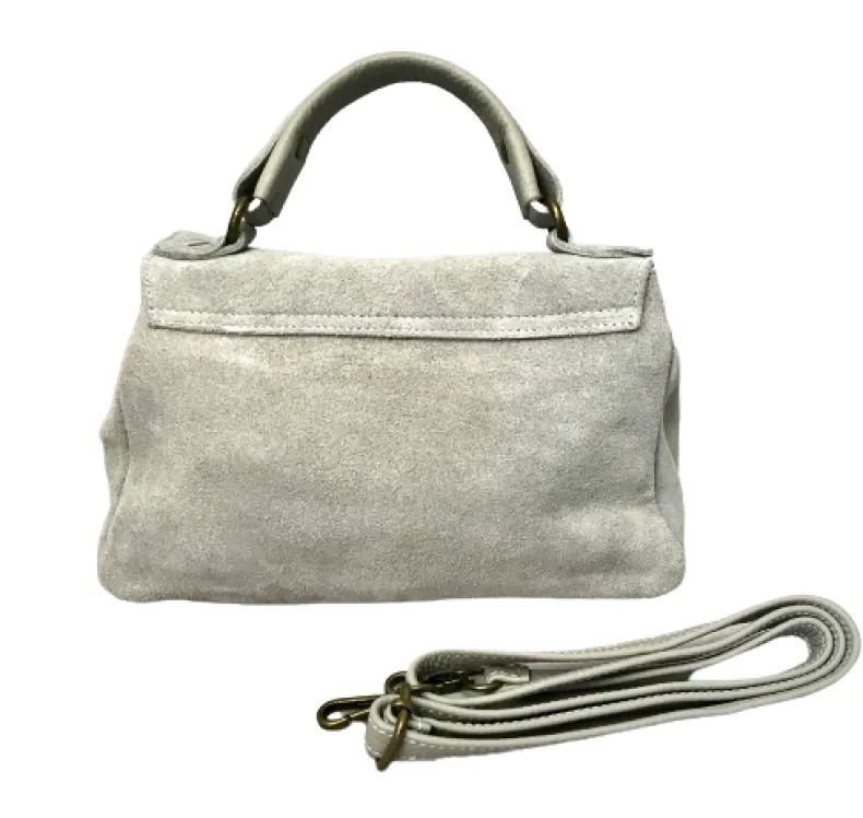 Bag With Fringes And Suede Shoulder Strap