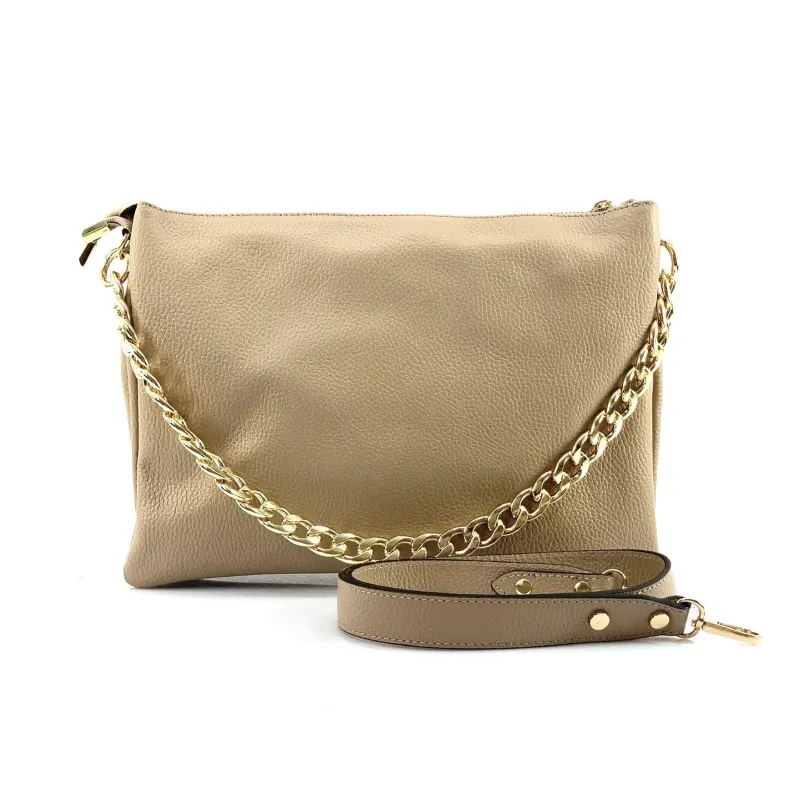 Big Pearl – Clutch With Three Compartments And Chain
