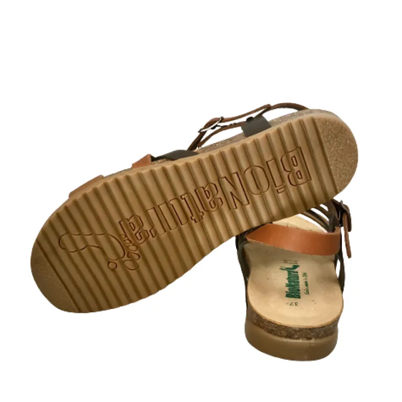 Bionatura Sandal In Brandy Leather