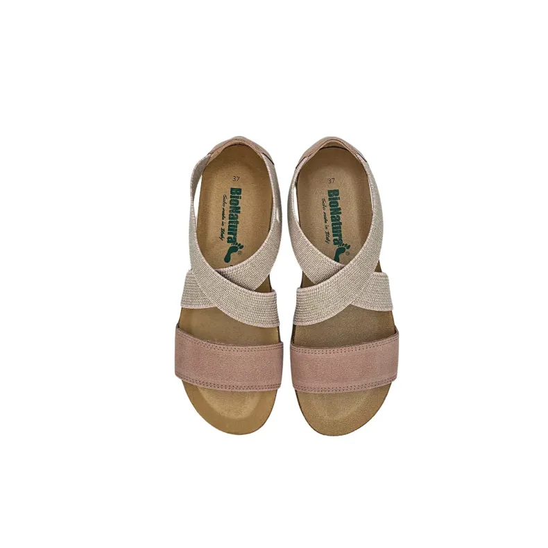 Bionatura Sandal With Dusty Pink Elastic