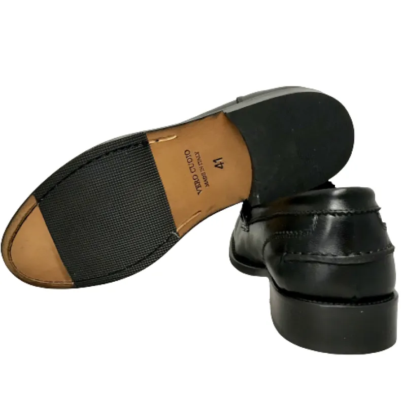 Black College Moccasin Stitched Blake
