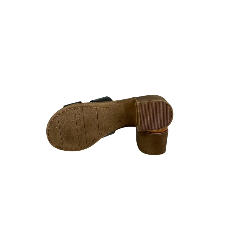 Black Leather Slipper Mod. Hermès
