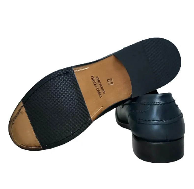 Blue College Moccasin Stitched Blake