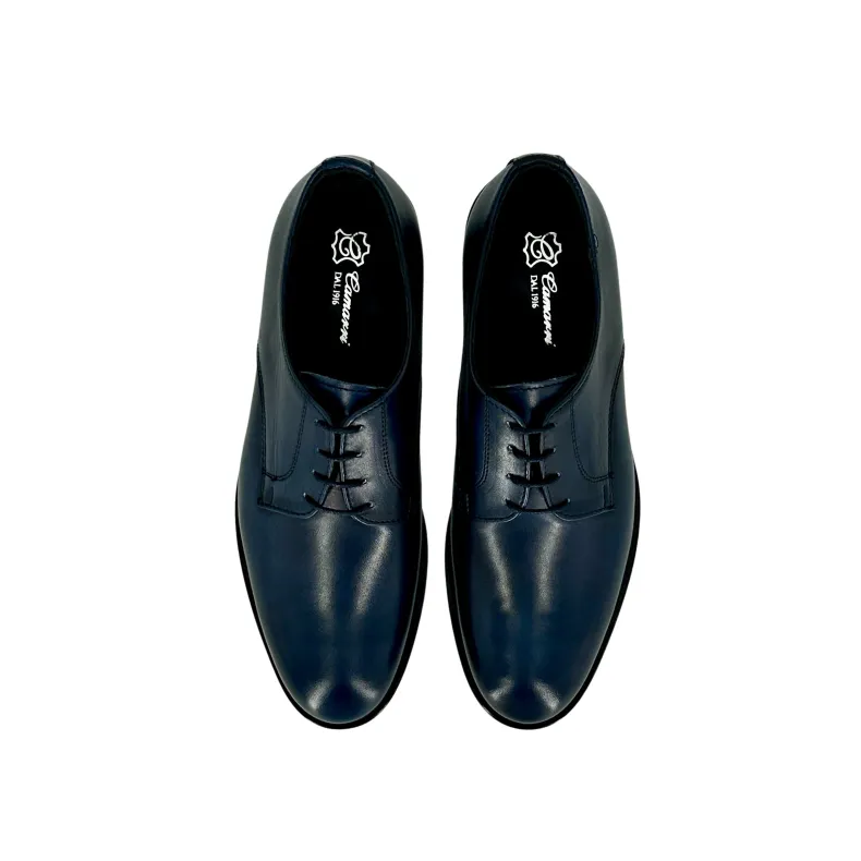 Blue Derby Lace-up, Smooth Upper With Blake Construction