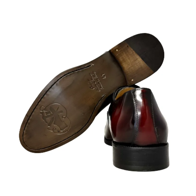 Bordeaux Abrasive Lace-up With Blake Stitched Spike