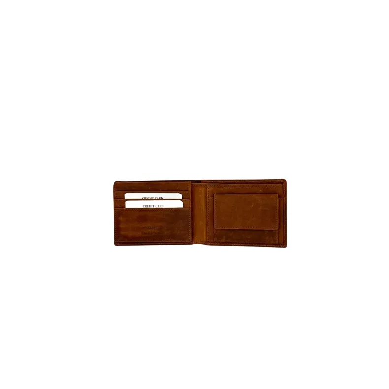 Brown Oiled Leather Wallet
