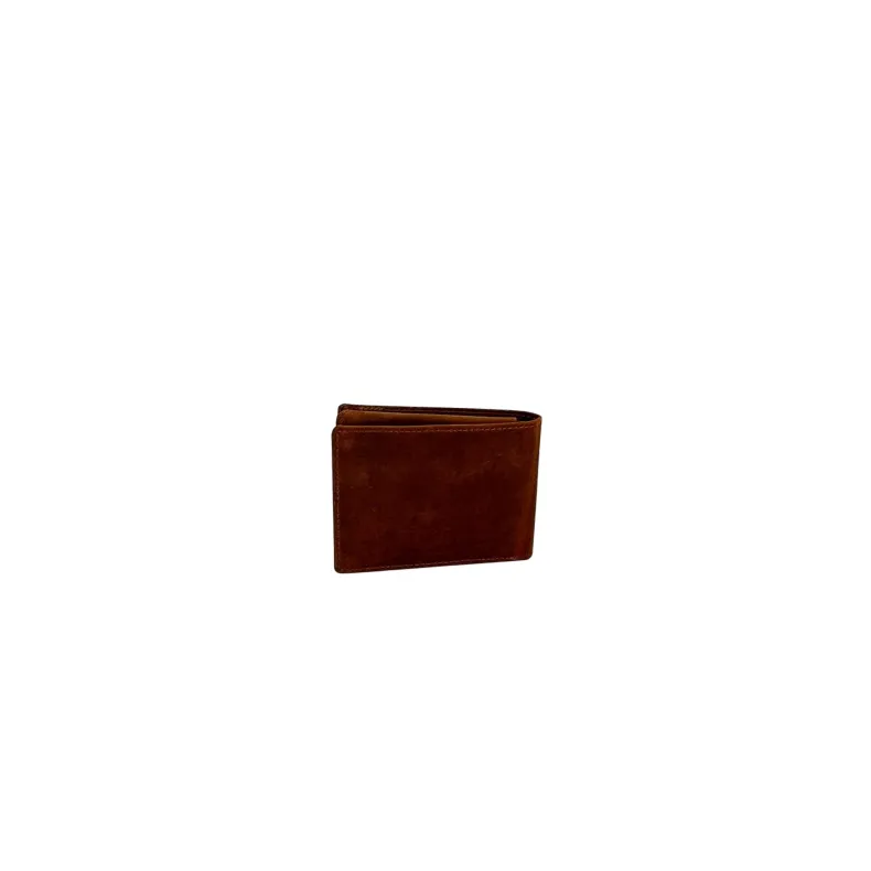 Brown Oiled Leather Wallet
