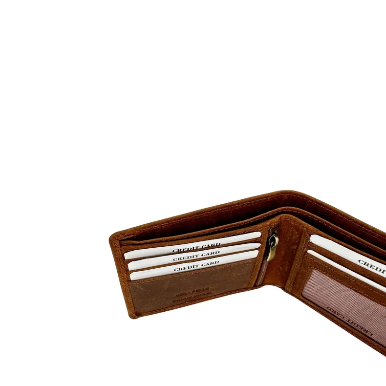 Brown Oiled Leather Wallet