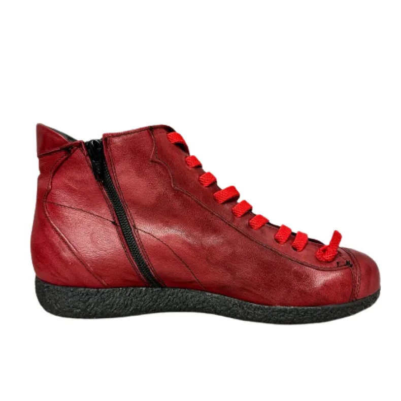 Burgundy Leather Sneaker