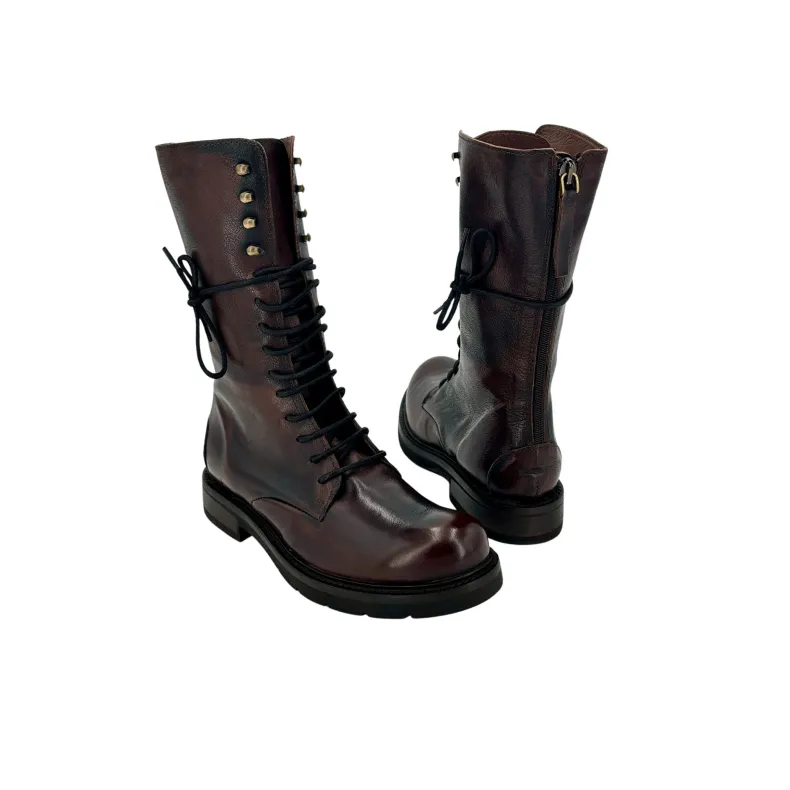 Camarri 1916 Dark Brown Dipped Leather High Amphibian