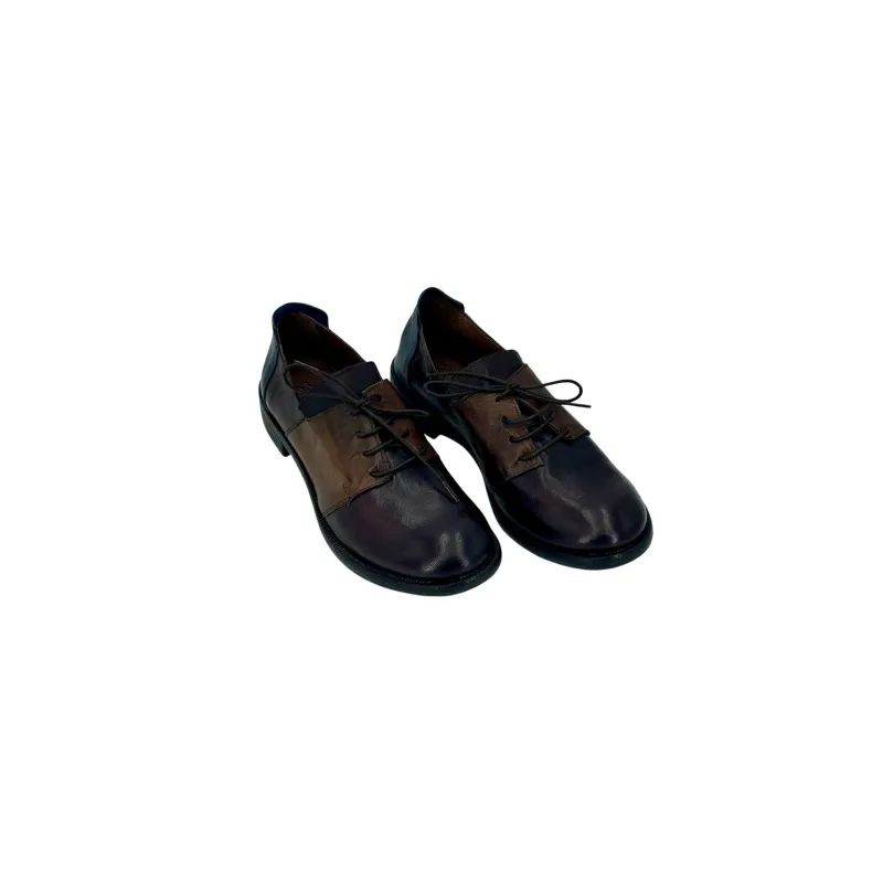 Camarri 1916 Dark Brown Dipped Leather Shoe