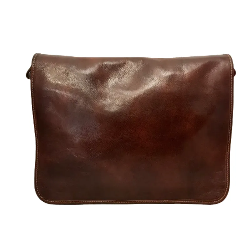 Classic Handcrafted Messenger With 3 Compartments