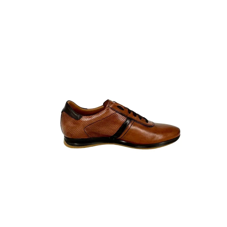 Cognac And Chocolate Sneakers