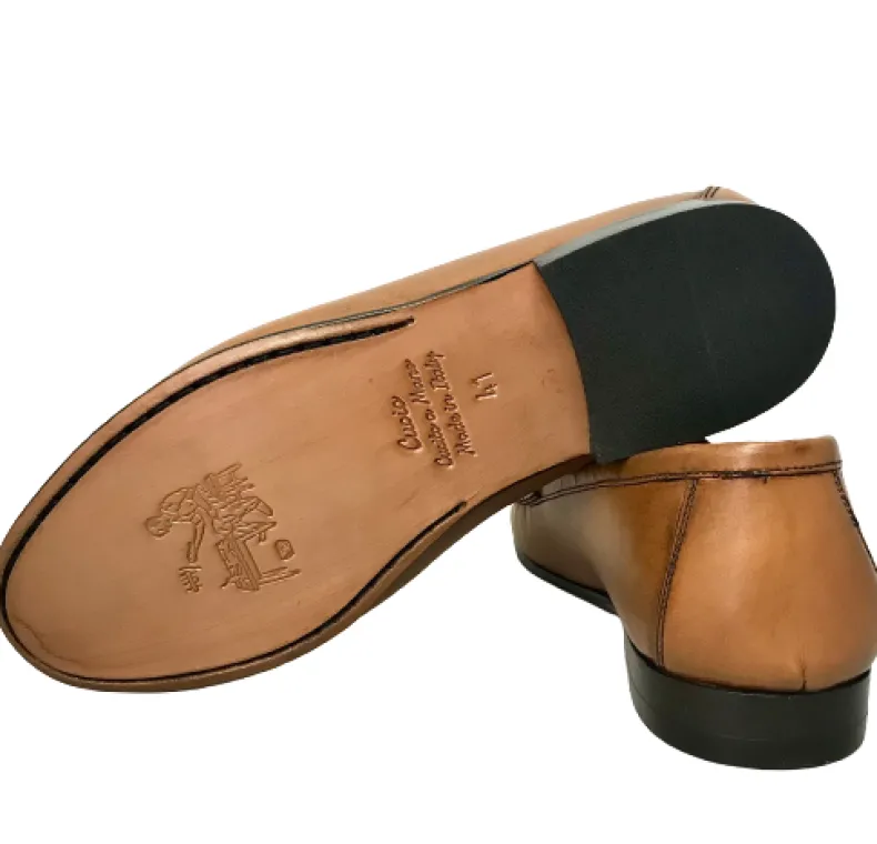 Cognac Moccasin Mod. College Sewn Blake