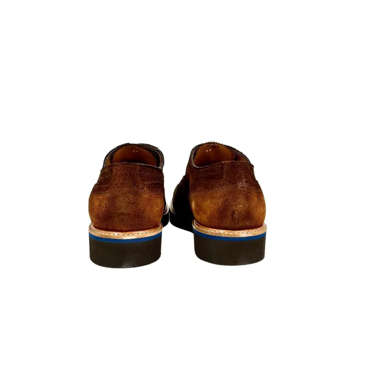 Cognac Suede Lace-up