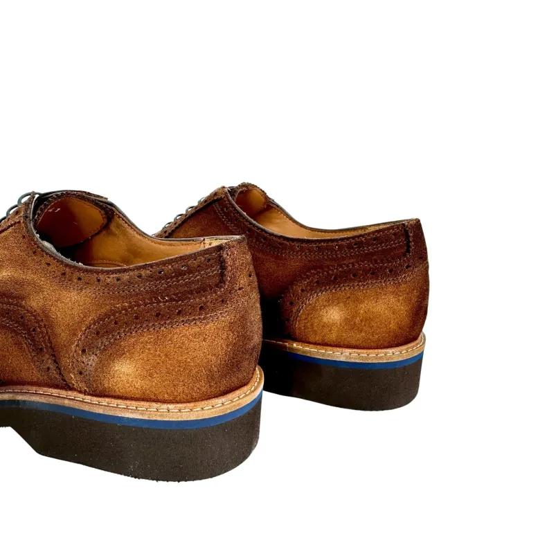 Cognac Suede Lace-up