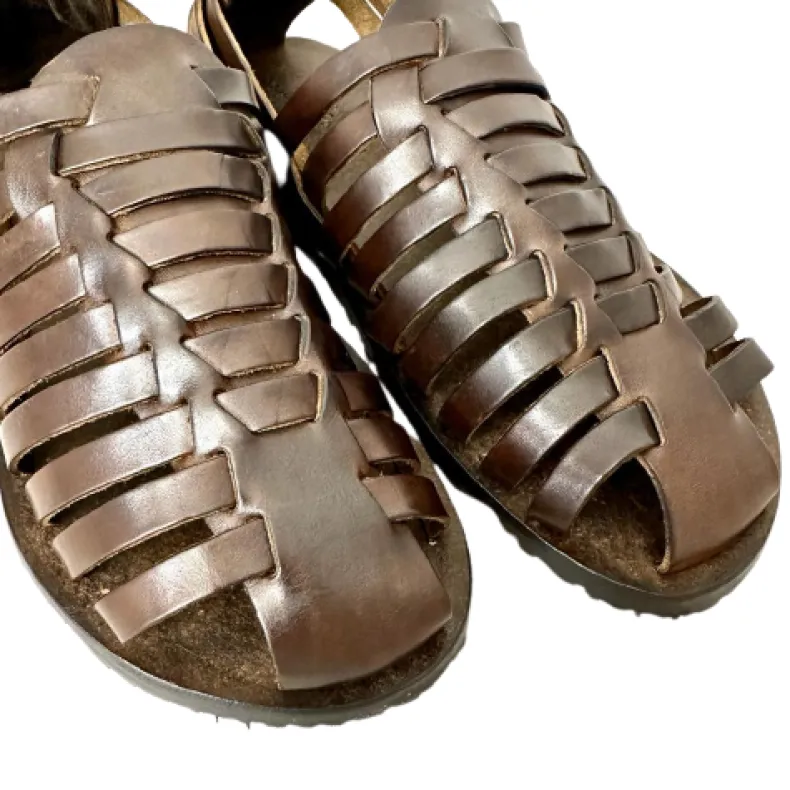 Cowhide Sandal T. Dark Brown M6579