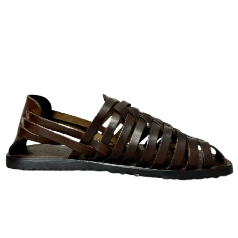 Cowhide Sandal T. Dark Brown M6579