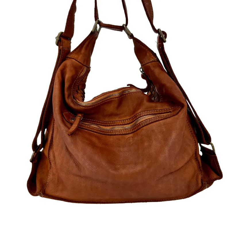DAKOTA – Medium Woven Leather Bag / Backpack