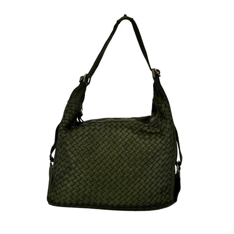 DAKOTA – Medium Woven Leather Bag / Backpack