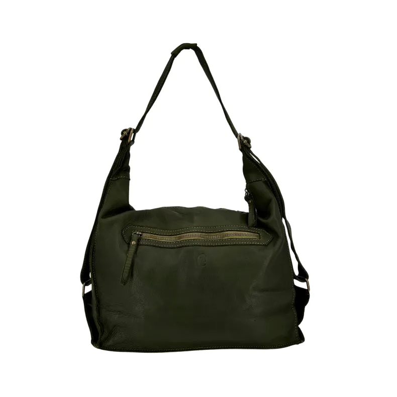 DAKOTA – Medium Woven Leather Bag / Backpack