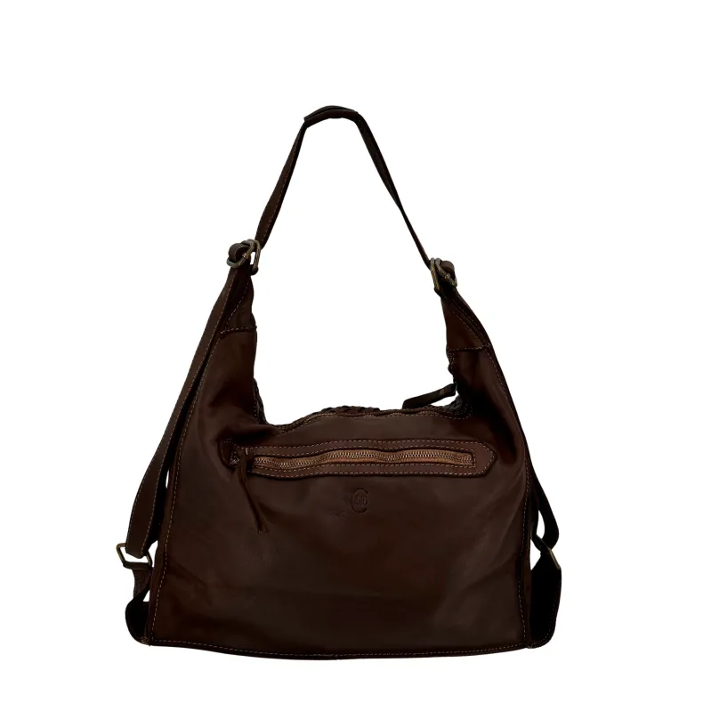DAKOTA – Medium Woven Leather Bag / Backpack