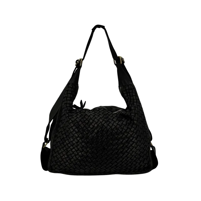DAKOTA – Medium Woven Leather Bag / Backpack