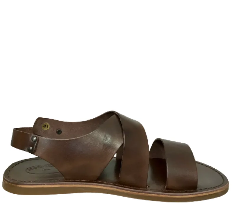 Dark Brown Leather Sandal Mod. 7005