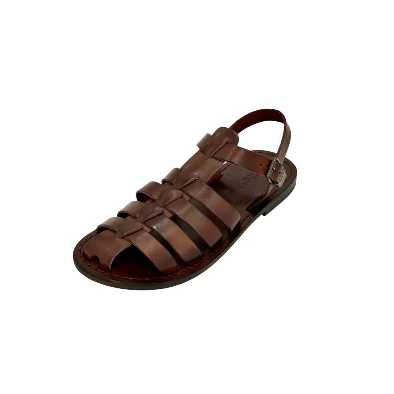Dark Brown Leather Sandal Mod. 7090