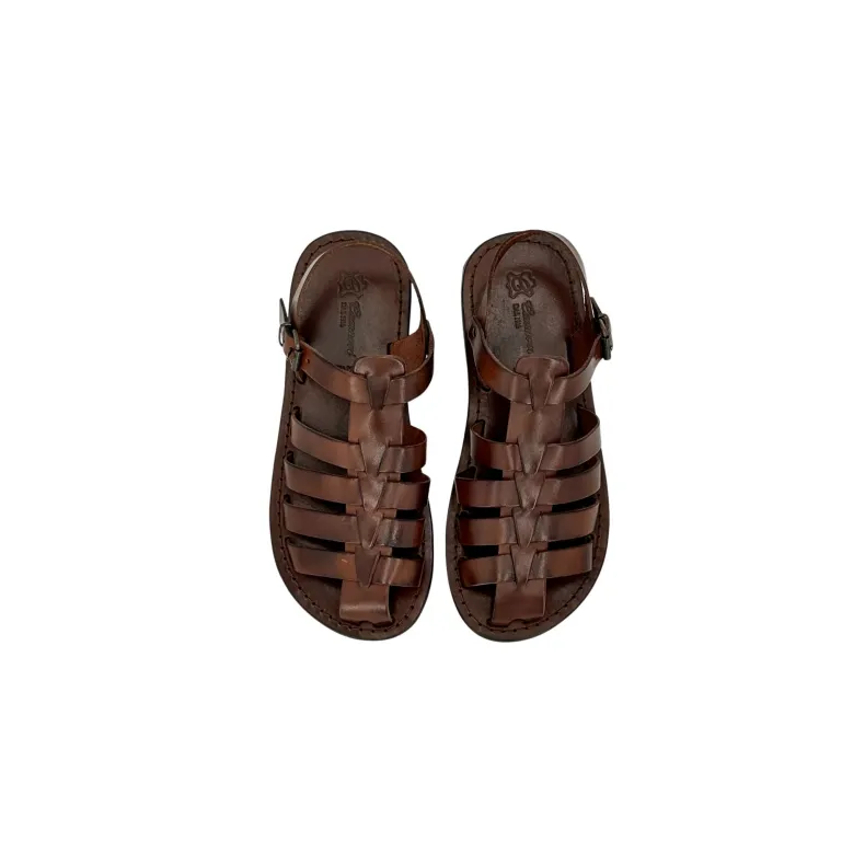 Dark Brown Leather Sandal Mod. 7090