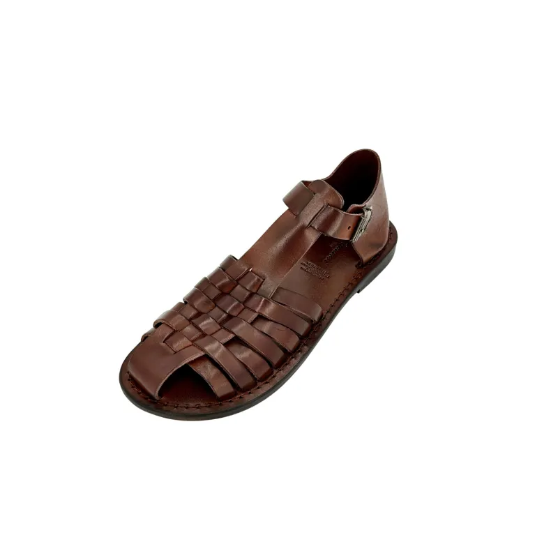 Dark Brown Leather Sandal Mod. 7017