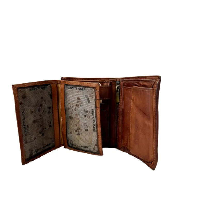 Dipped Vertical Handcrafted Wallet