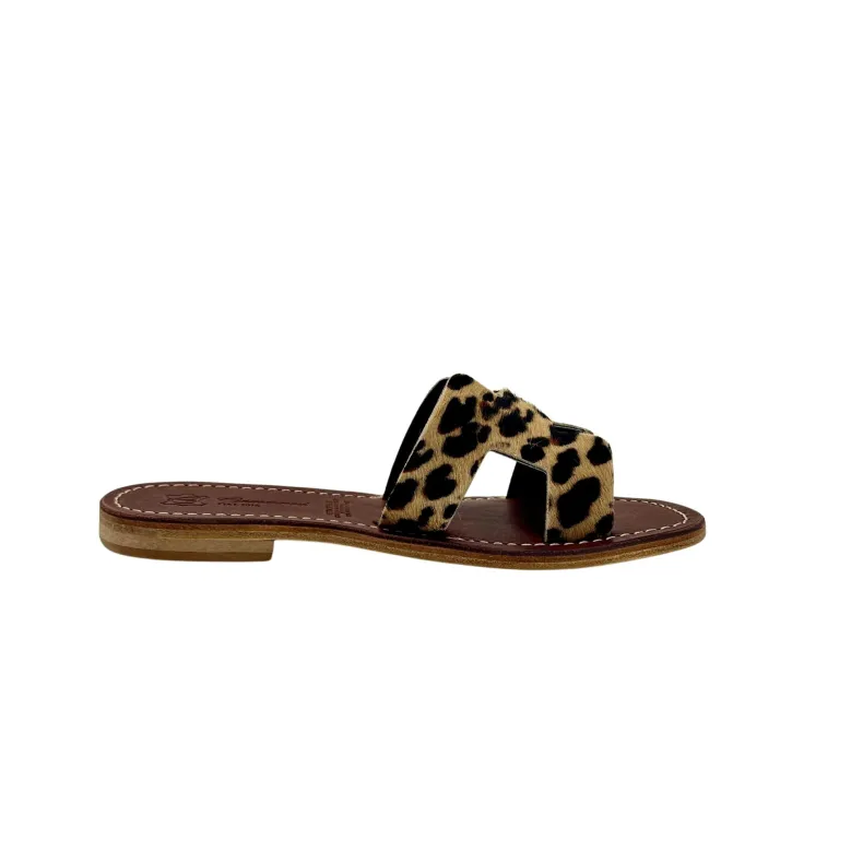 Elena – Leopard Leather And Ponyskin Slipper Mod. Hermès