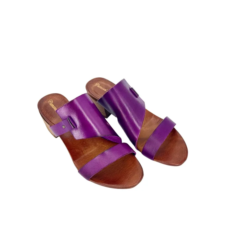 Fuchsia Dipped Leather Slipper