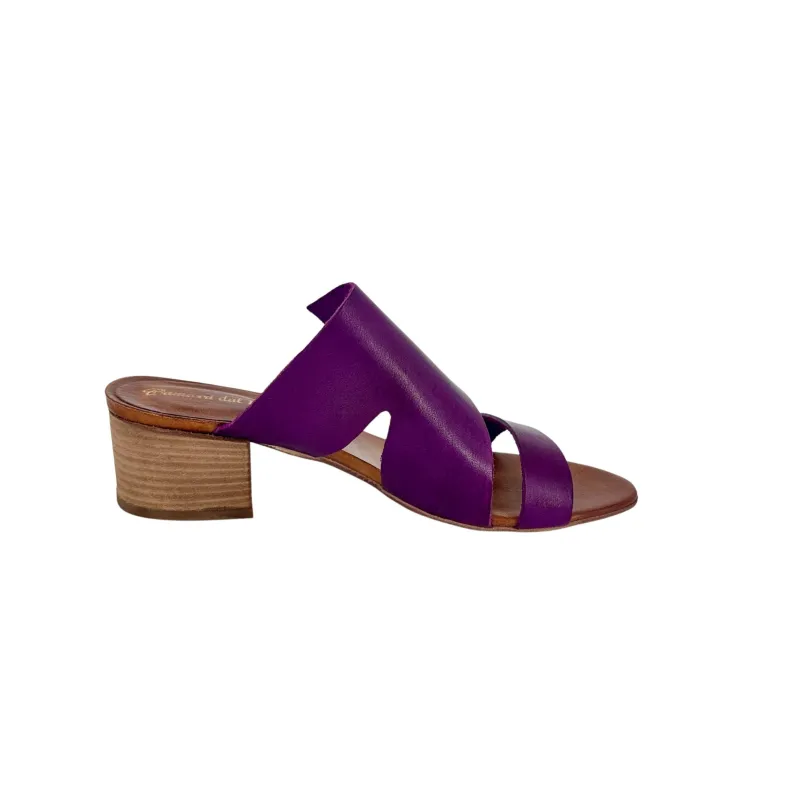 Fuchsia Dipped Leather Slipper