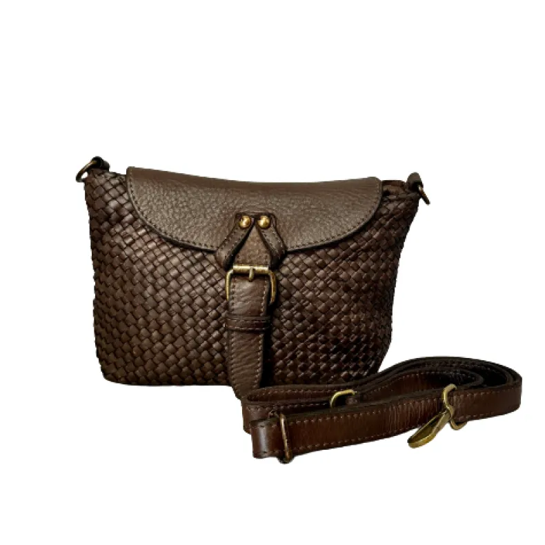Gemma - Woven Leather Shoulder Strap