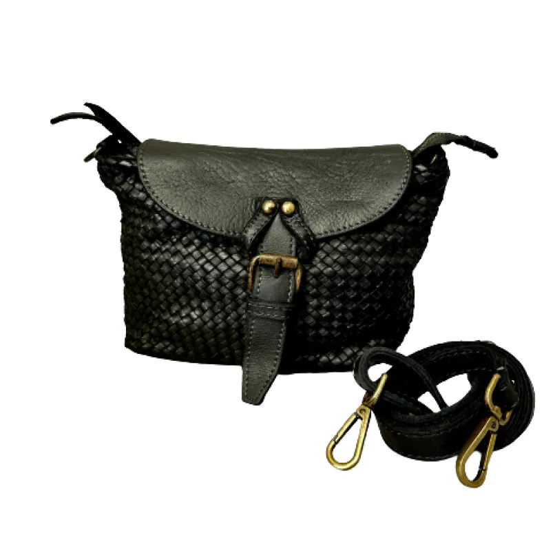 Gemma - Woven Leather Shoulder Strap