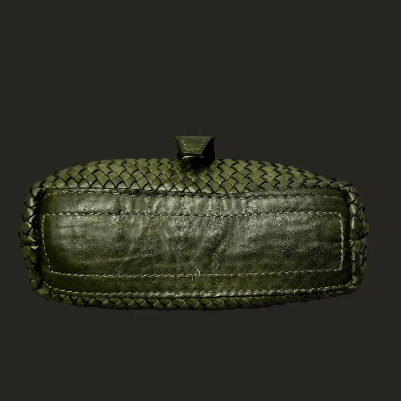 Gemma - Woven Leather Shoulder Strap