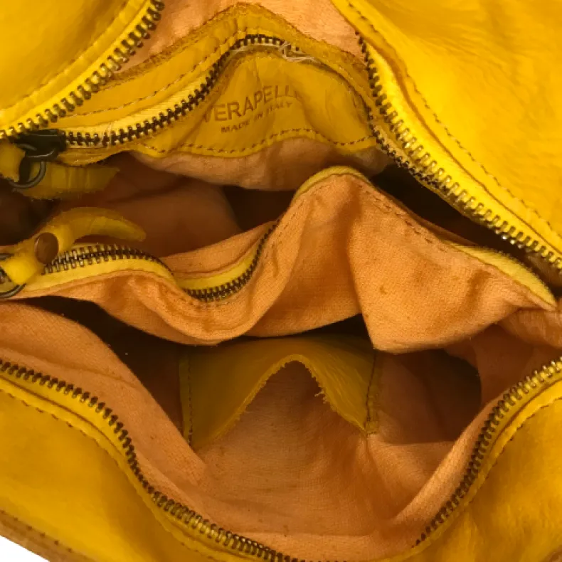 Handcrafted Backpack In Woven Leather