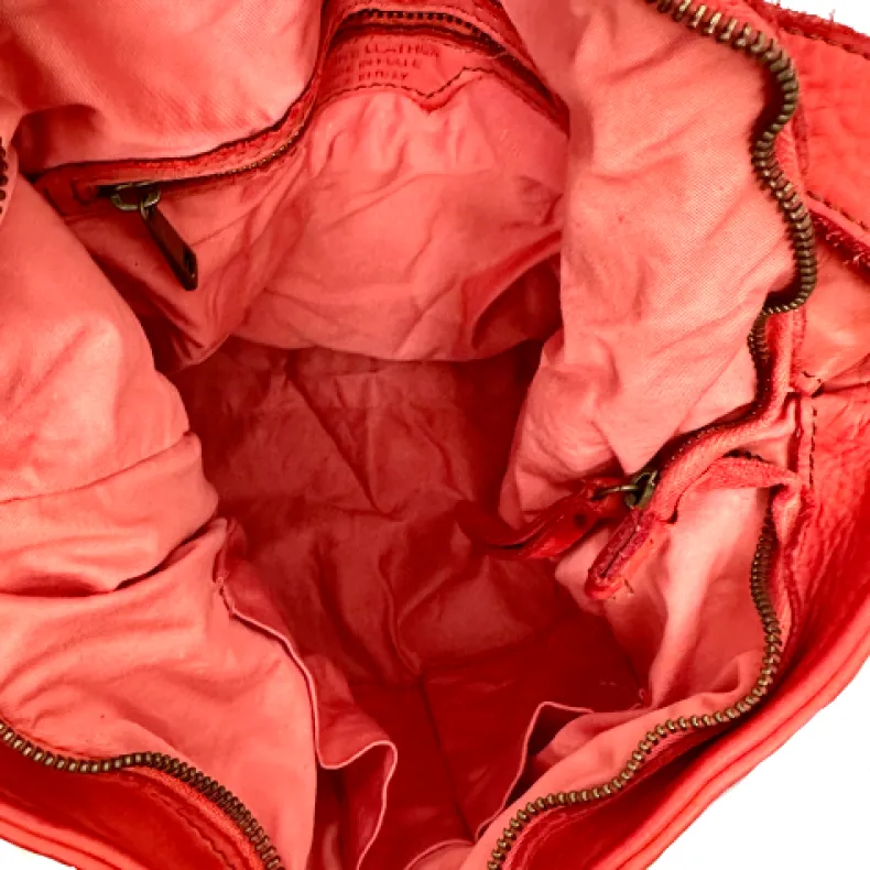 Handcrafted Bag / Backpack In Smooth Washed Leather