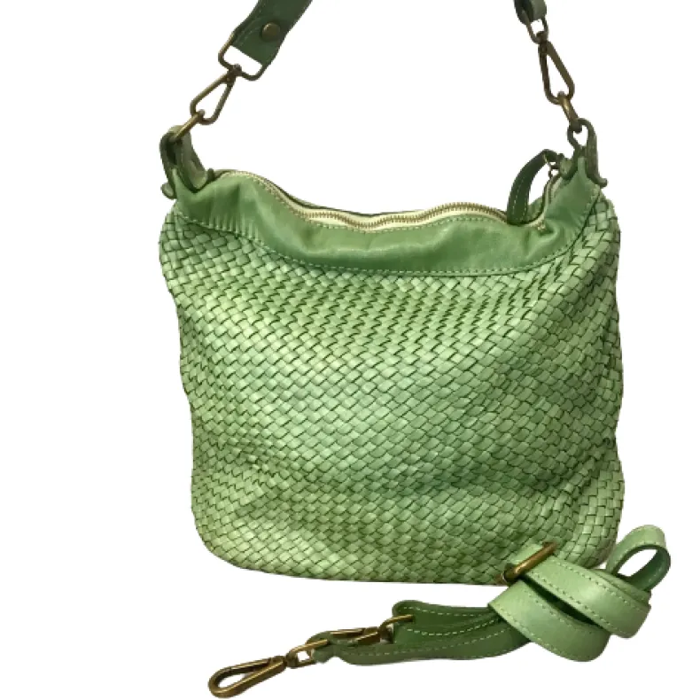 Handcrafted Bag In Woven Leather