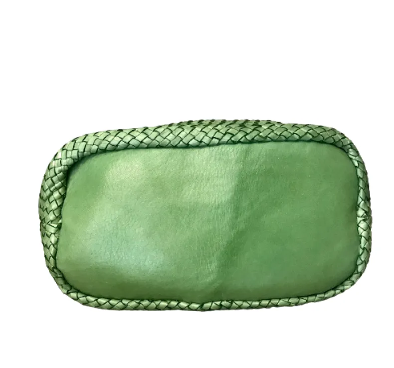 Handcrafted Bag In Woven Leather
