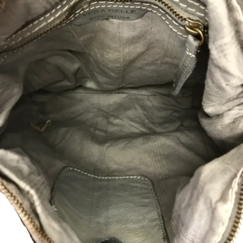 Handcrafted Bag In Woven Leather