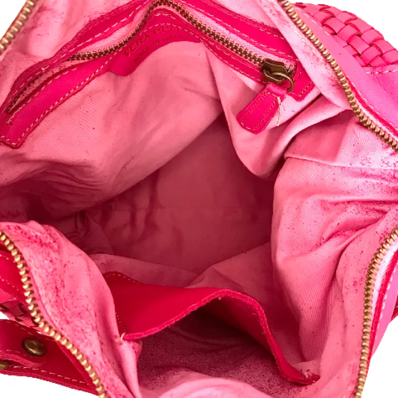 Handcrafted Bag In Woven Leather