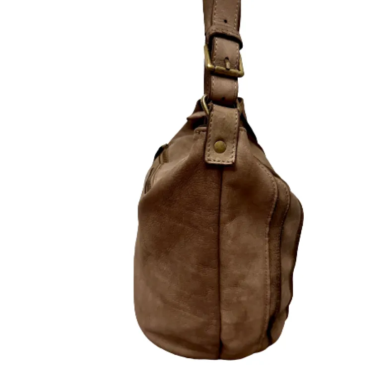 Handcrafted Bag With Worked Leather